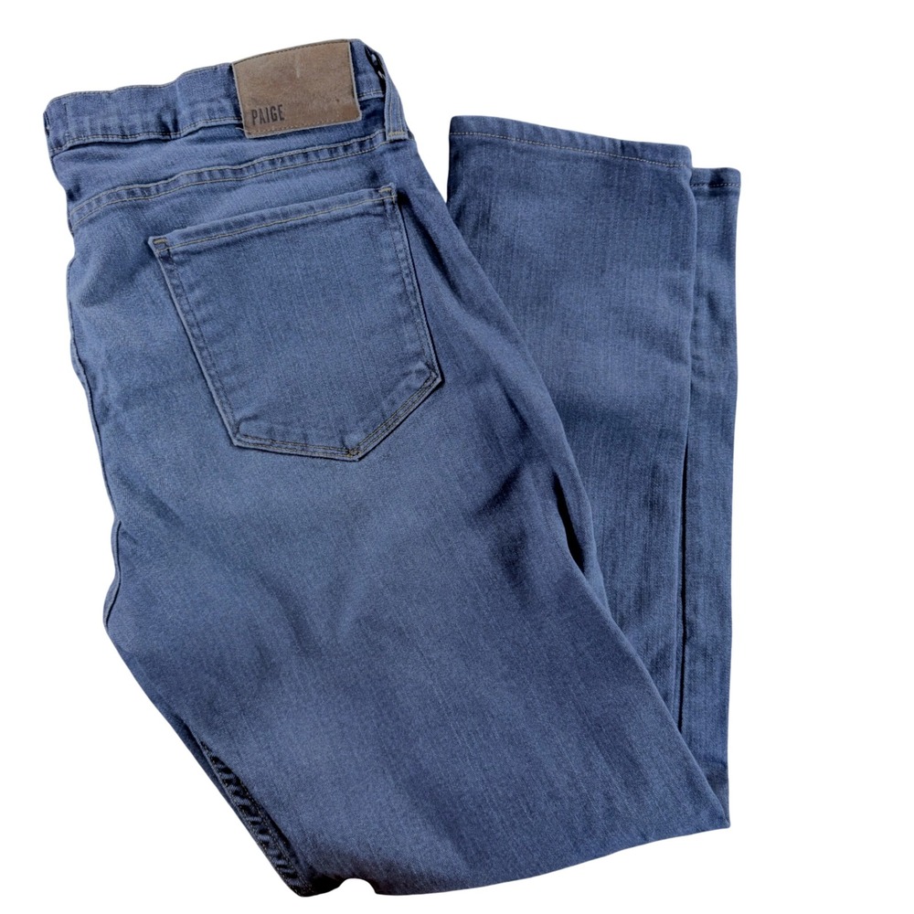 PAIGE Jeans Womens 33 Dark Blue Slim Leg Stretch Denim Made in USA
